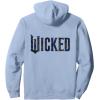 imageWicked For Good Ozian Pattern Logo Front And Back Pullover HoodieDusty Blue