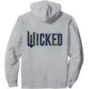 imageWicked For Good Ozian Pattern Logo Front And Back Pullover HoodieHeather Grey