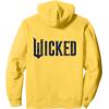 imageWicked For Good Ozian Pattern Logo Front And Back Pullover HoodieLemon Yellow