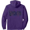 imageWicked For Good Ozian Pattern Logo Front And Back Pullover HoodiePurple