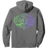 imageWicked For Good Two Halves of the Whole Heart Front ampamp Back Pullover HoodieAsphalt Grey