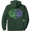 imageWicked For Good Two Halves of the Whole Heart Front ampamp Back Pullover HoodieDark Green