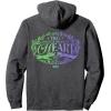 imageWicked For Good Two Halves of the Whole Heart Front ampamp Back Pullover HoodieDark Heather Grey