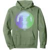 imageWicked For Good Glinda ampamp Elphaba Face to Face Pullover HoodieSage Green