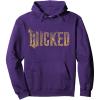 imageWicked For Good Gold Glam Logo Pullover HoodiePurple