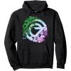 imageWicked For Good Oz Logo Floral and Vine Pullover HoodieBlack