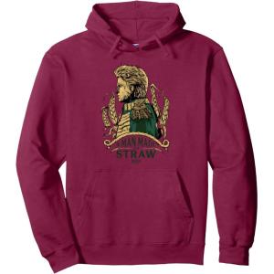 imageWicked For Good A Man Made of Straw Pullover HoodieBurgundy