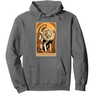 imageWicked For Good A Very Nervous Lion Pullover HoodieAsphalt Grey
