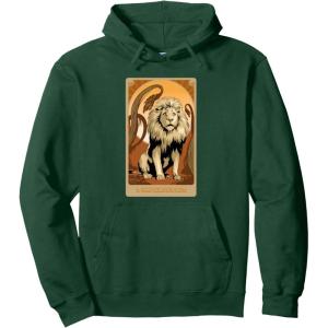 imageWicked For Good A Very Nervous Lion Pullover HoodieDark Green