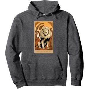 imageWicked For Good A Very Nervous Lion Pullover HoodieDark Heather Grey