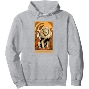 imageWicked For Good A Very Nervous Lion Pullover HoodieHeather Grey