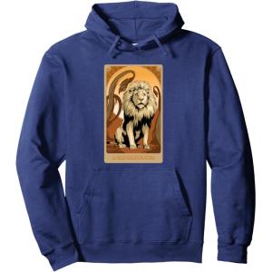 imageWicked For Good A Very Nervous Lion Pullover HoodieNavy Blue
