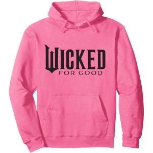 imageWicked For Good Black Minimalist Logo Pullover HoodieBright Pink