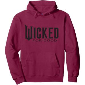 imageWicked For Good Black Minimalist Logo Pullover HoodieBurgundy