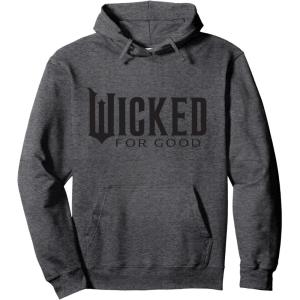 imageWicked For Good Black Minimalist Logo Pullover HoodieDark Heather Grey
