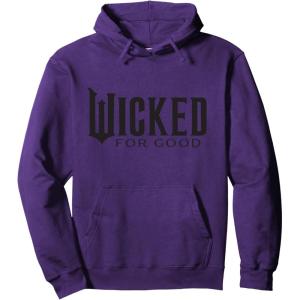 imageWicked For Good Black Minimalist Logo Pullover HoodiePurple