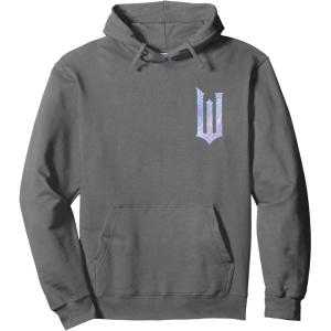 imageWicked For Good Bubble Shimmer Logo Front And Back Pullover HoodieAsphalt Grey