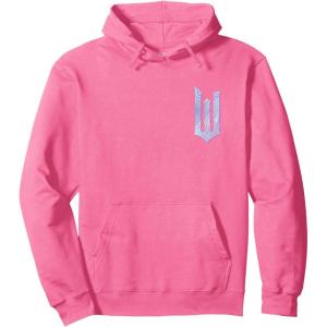 imageWicked For Good Bubble Shimmer Logo Front And Back Pullover HoodieBright Pink
