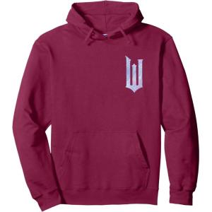 imageWicked For Good Bubble Shimmer Logo Front And Back Pullover HoodieBurgundy