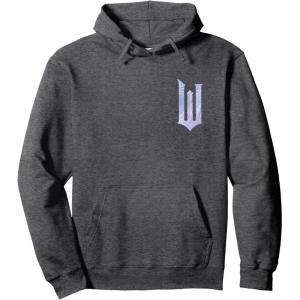 imageWicked For Good Bubble Shimmer Logo Front And Back Pullover HoodieDark Heather Grey