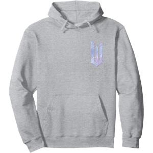 imageWicked For Good Bubble Shimmer Logo Front And Back Pullover HoodieHeather Grey