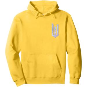 imageWicked For Good Bubble Shimmer Logo Front And Back Pullover HoodieLemon Yellow