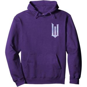 imageWicked For Good Bubble Shimmer Logo Front And Back Pullover HoodiePurple