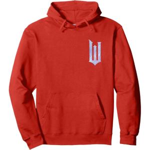 imageWicked For Good Bubble Shimmer Logo Front And Back Pullover HoodieRed