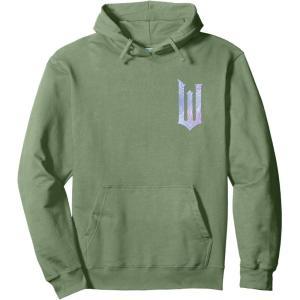 imageWicked For Good Bubble Shimmer Logo Front And Back Pullover HoodieSage Green