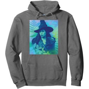 imageWicked For Good Elphaba Close Up Florals Pullover HoodieAsphalt Grey