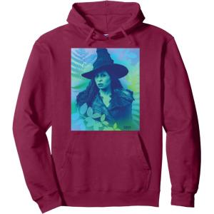 imageWicked For Good Elphaba Close Up Florals Pullover HoodieBurgundy