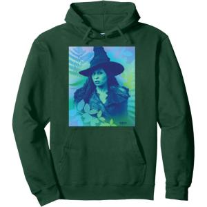 imageWicked For Good Elphaba Close Up Florals Pullover HoodieDark Green