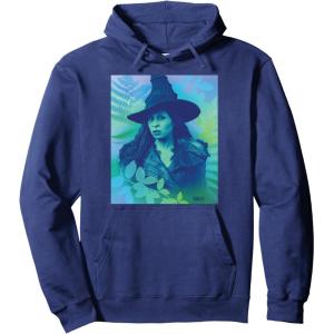 imageWicked For Good Elphaba Close Up Florals Pullover HoodieNavy Blue