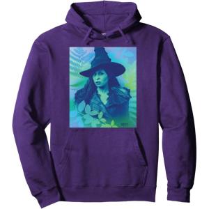 imageWicked For Good Elphaba Close Up Florals Pullover HoodiePurple