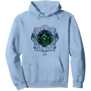imageWicked For Good Elphaba Youre Free Fly Pullover HoodieDusty Blue