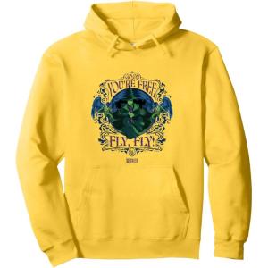imageWicked For Good Elphaba Youre Free Fly Pullover HoodieLemon Yellow