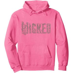 imageWicked For Good Enchanted Forest Logo Pullover HoodieBright Pink