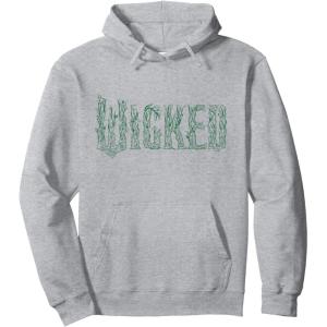 imageWicked For Good Enchanted Forest Logo Pullover HoodieHeather Grey