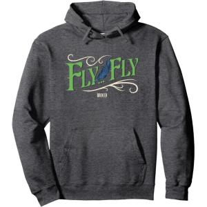 imageWicked For Good Fly Fly Pullover HoodieDark Heather Grey