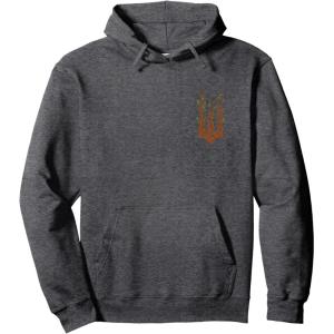 imageWicked For Good Forest Logo Front And Back Pullover HoodieDark Heather Grey