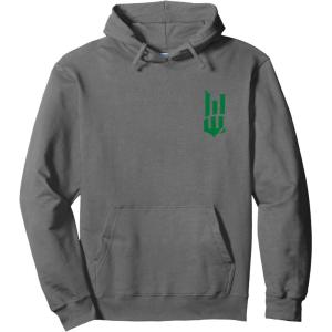 imageWicked For Good Fractured Green Logo Pullover HoodieAsphalt Grey