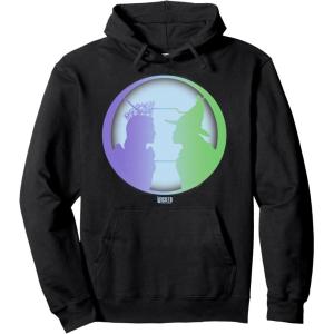 imageWicked For Good Glinda ampamp Elphaba Face to Face Pullover HoodieBlack