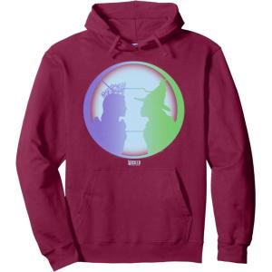 imageWicked For Good Glinda ampamp Elphaba Face to Face Pullover HoodieBurgundy