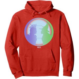 imageWicked For Good Glinda ampamp Elphaba Face to Face Pullover HoodieRed