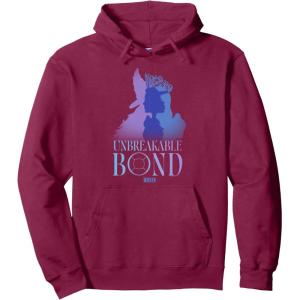 imageWicked For Good Glinda and Elphaba Unbreakable Bond Pullover HoodieBurgundy