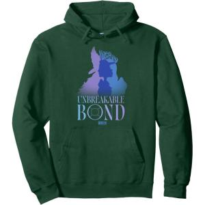 imageWicked For Good Glinda and Elphaba Unbreakable Bond Pullover HoodieDark Green