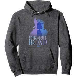 imageWicked For Good Glinda and Elphaba Unbreakable Bond Pullover HoodieDark Heather Grey