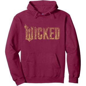 imageWicked For Good Gold Glam Logo Pullover HoodieBurgundy