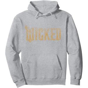 imageWicked For Good Gold Glam Logo Pullover HoodieHeather Grey