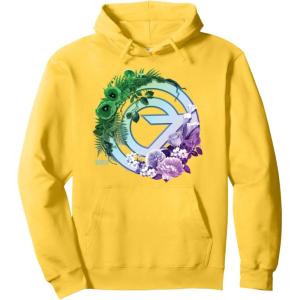 imageWicked For Good Oz Logo Floral and Vine Pullover HoodieLemon Yellow
